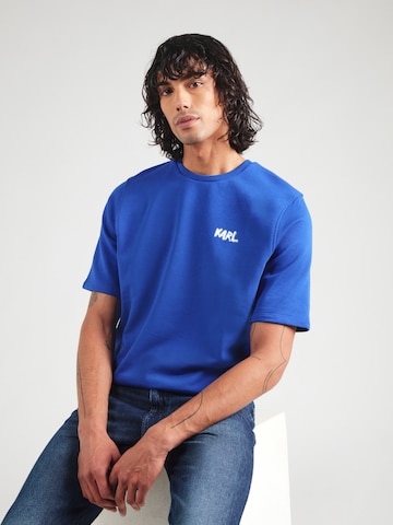 mėlyna Karl Lagerfeld Megztinis be užsegimo: priekis