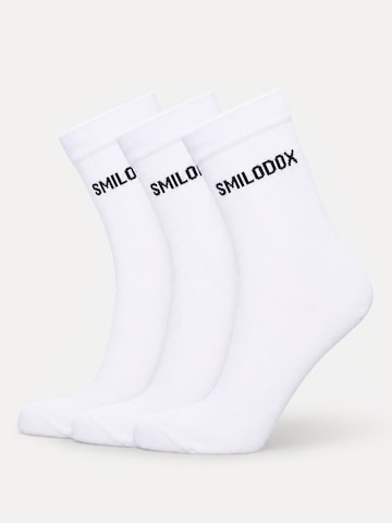 Chaussettes ' 3x Business Socken ' Smilodox en blanc