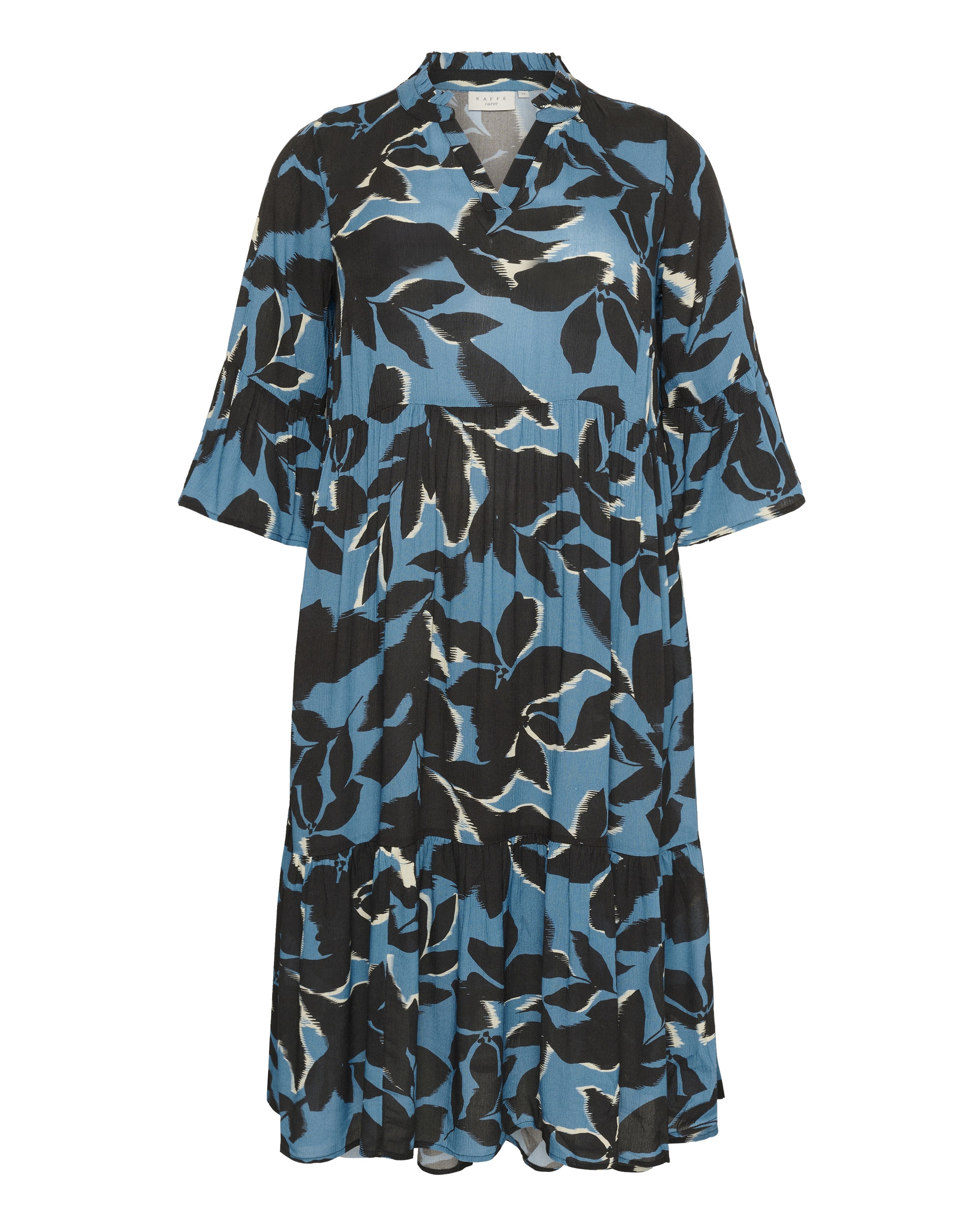 KAFFE CURVE Kleid 'Kerry' in Blau: Vorderseite