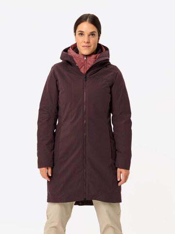 VAUDE Outdoorjas ' Annecy' in Bruin: voorkant