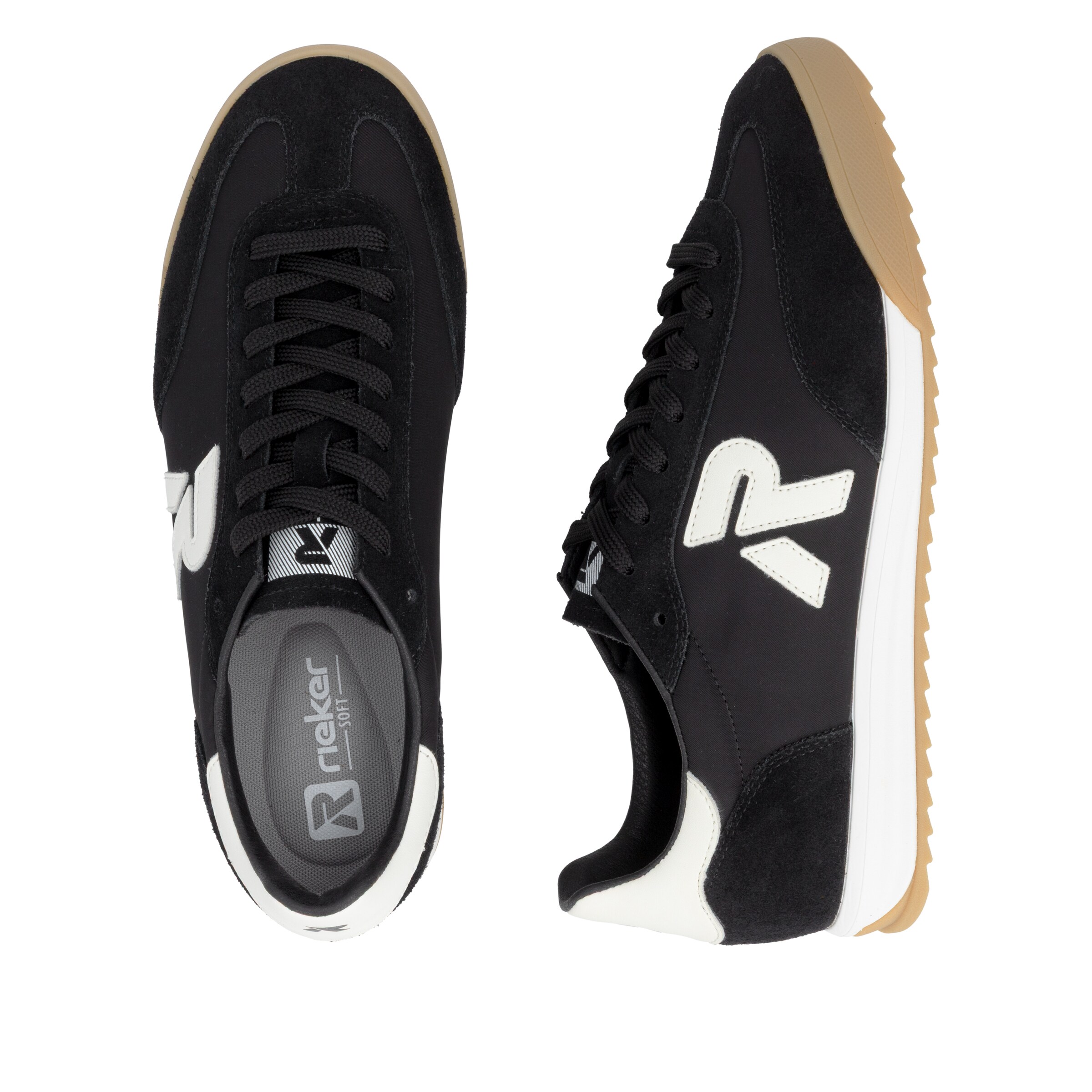 Baskets basses Rieker Sport en noir