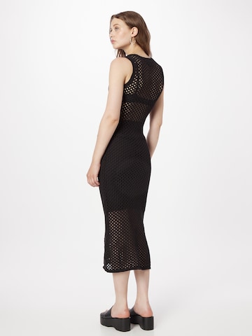 Monki Knitted dress in Black