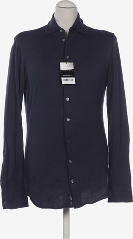 Emporio Armani Button Up Shirt in S in Blue: front