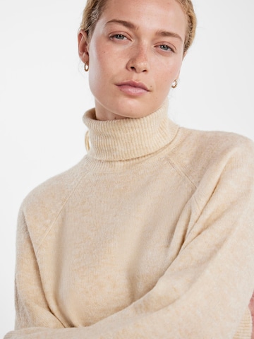 PIECES Sweter 'Juliana' w kolorze beżowy