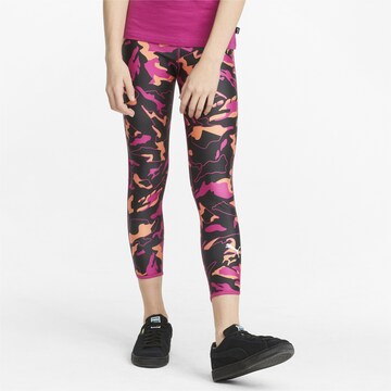 Skinny Pantalon de sport PUMA en rose : devant