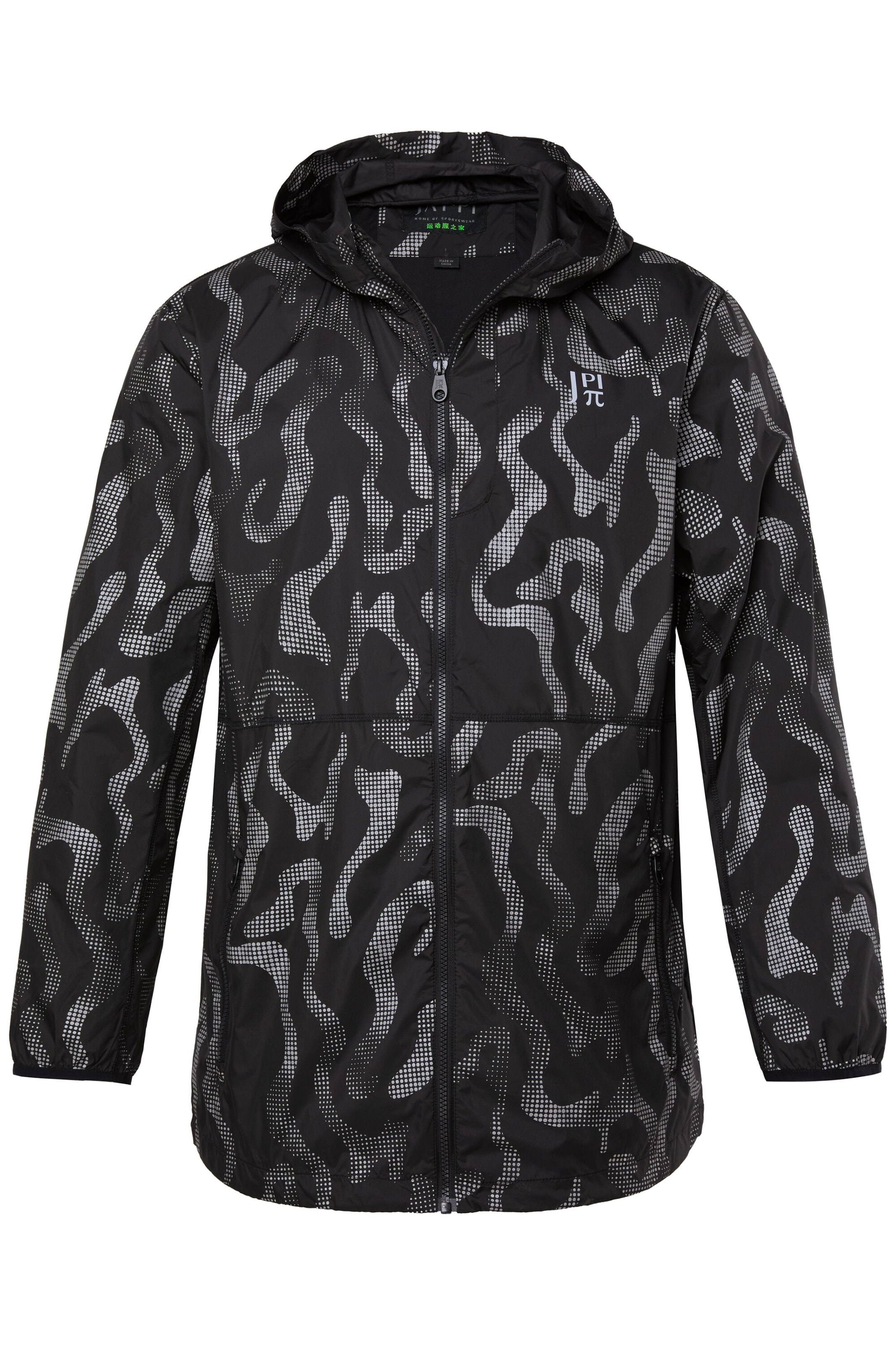 JAY-PI Weatherproof jacket in Black: front