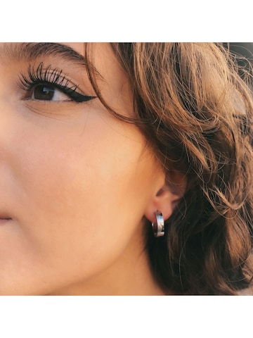 Boucles d'oreilles Zeeme en argent : devant