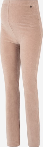 LOVE2WAIT Flared Broek in Beige: voorkant