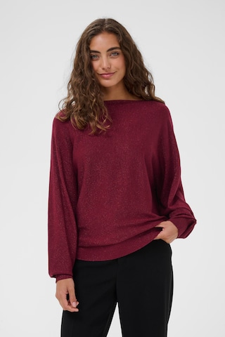CULTURE Pullover 'CUfay' in Rot: Vorderseite