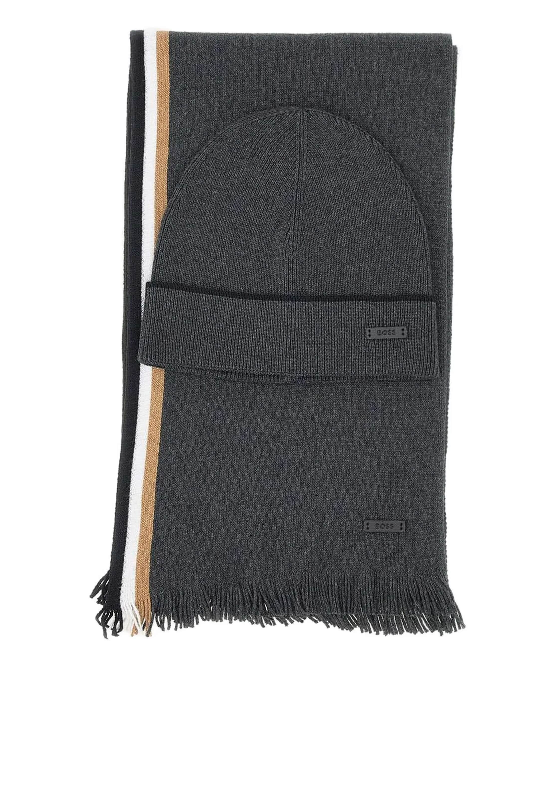 BOSS - Gorra en gris: frente