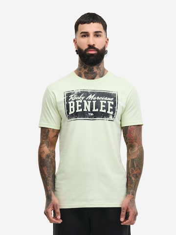 T-Shirt 'BOXLABEL' Benlee en vert : devant