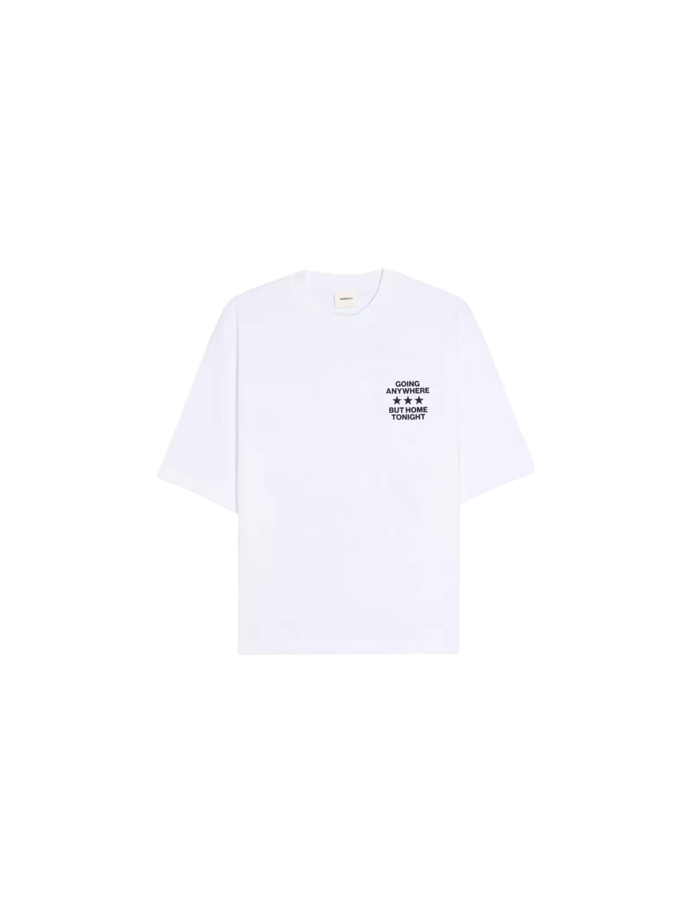 Bershka T-shirt i XS i beige / marinblå / svart / vit, Produktvy