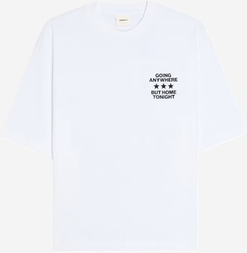 Bershka Shirt in Wit: voorkant