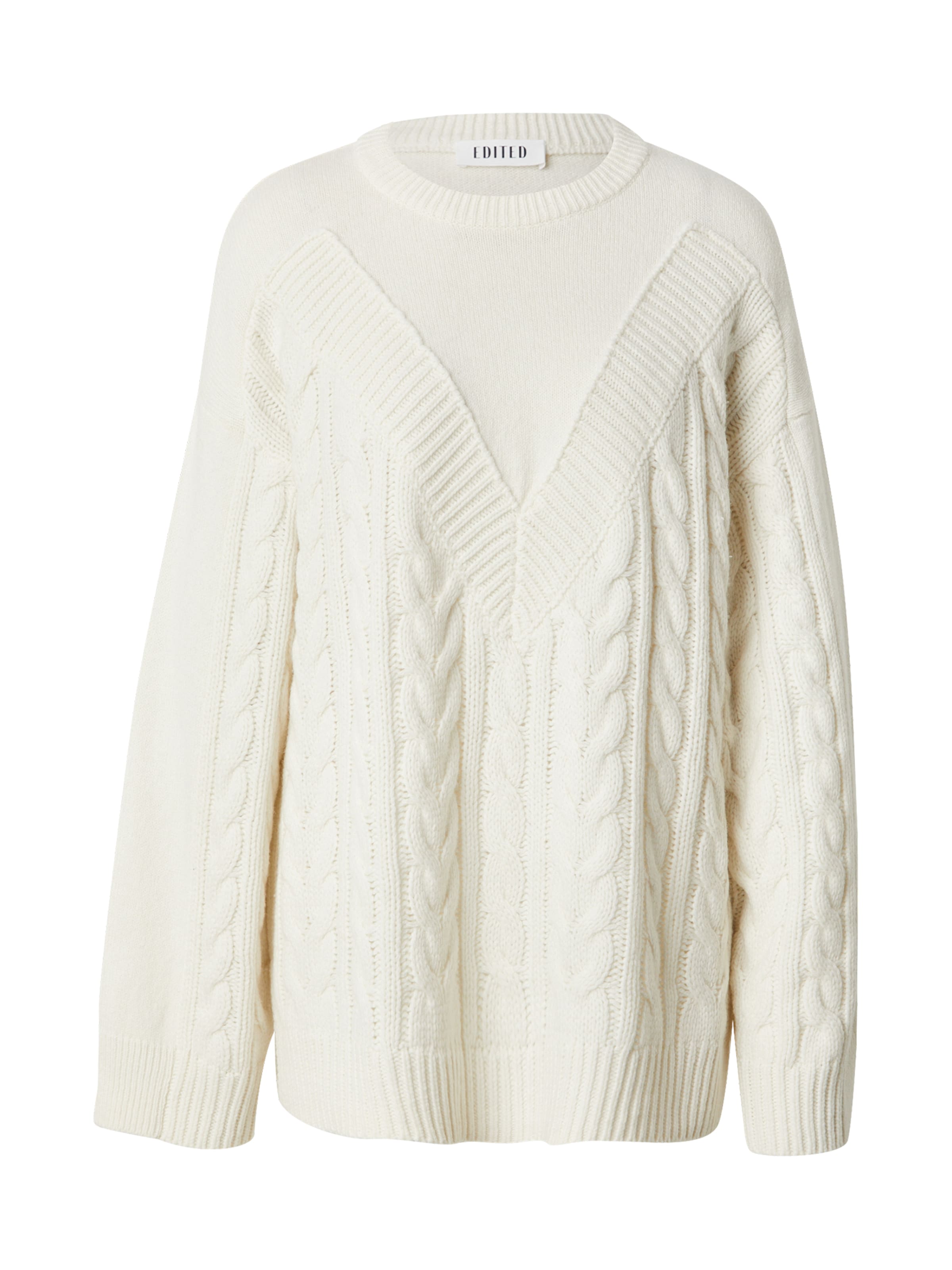 Pulover 'Danica' de la EDITED pe bej: față