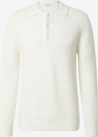 balta DAN FOX APPAREL Megztinis 'Anton': priekis