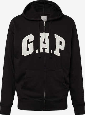 Veste de survêtement GAP en noir : devant