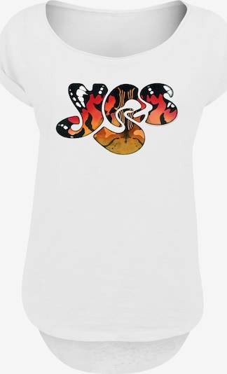 F4NT4STIC T-shirt 'Yes Ra' en moutarde / rouge / noir / blanc, Vue avec produit