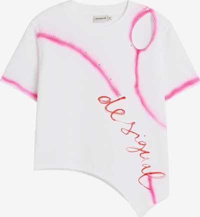 Desigual T-Krekls pieejams S, krāsa - rozā / balts, Preces skats