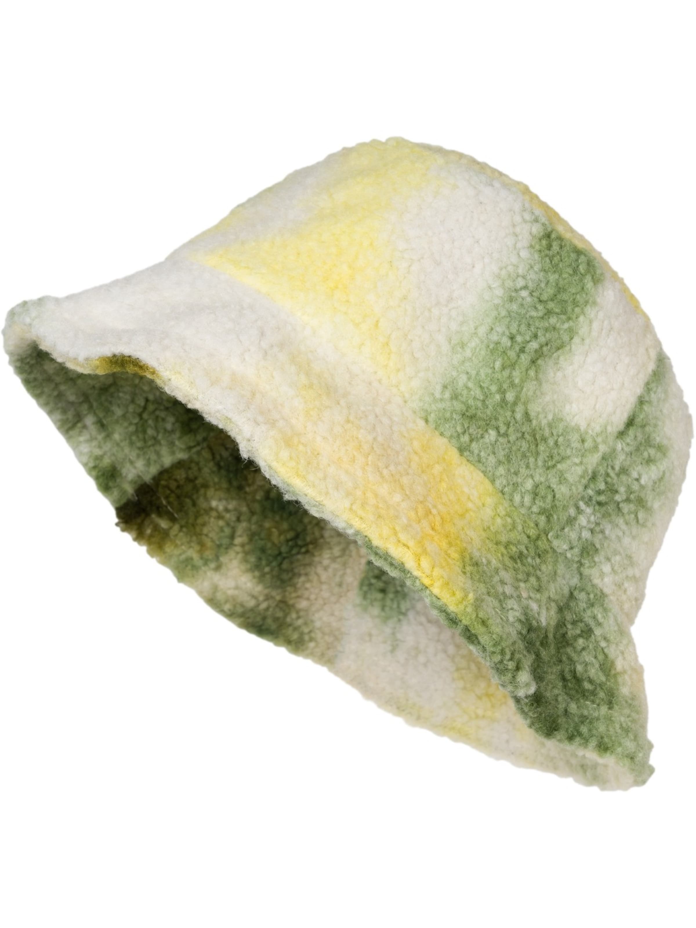 styleBREAKER Hut 'Teddyfell Fischerhut Ombré'‌‌‌‌ in dunkelgrün, Produktansicht