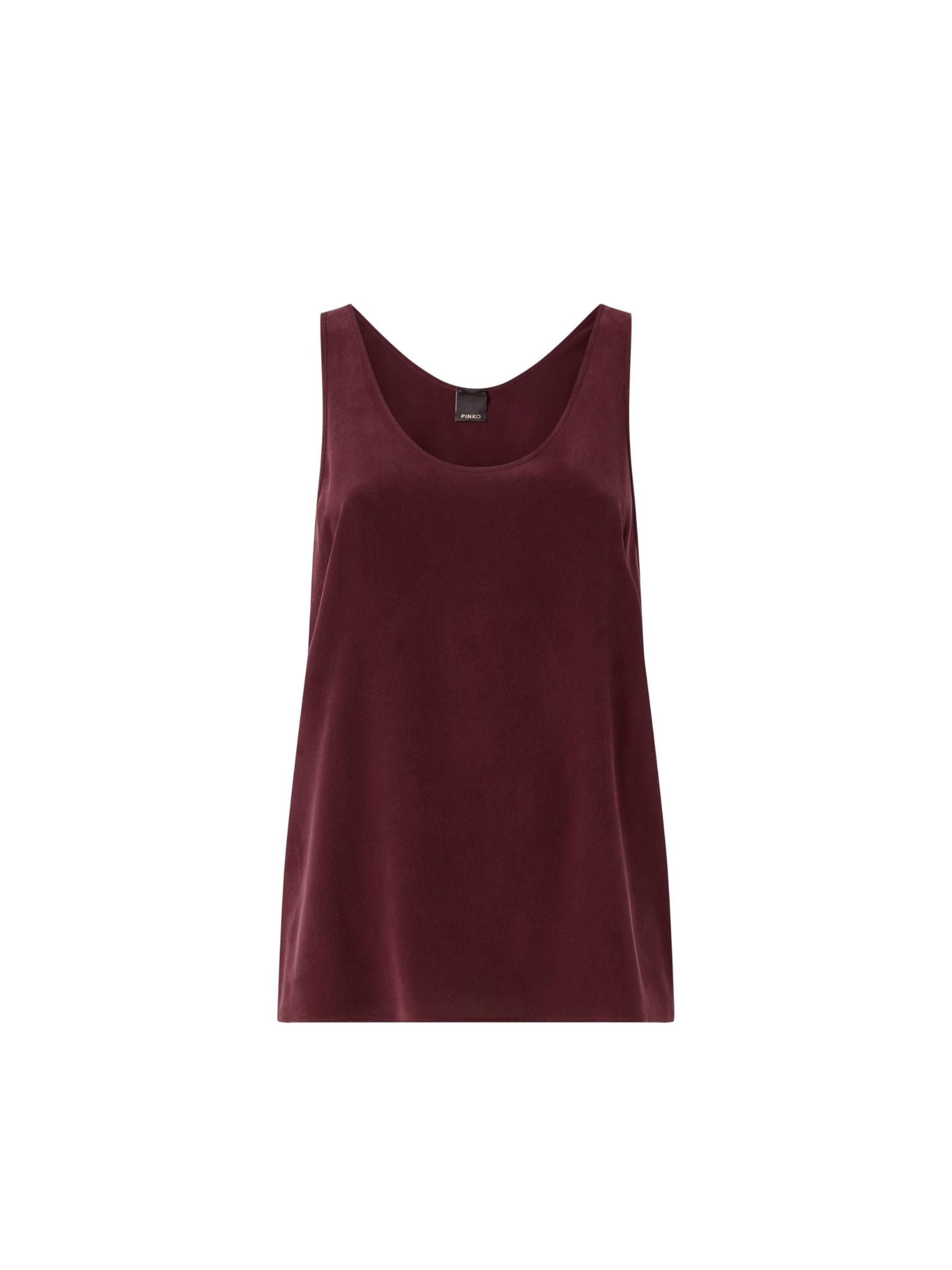 PINKO Top 'PINKO CRAZY CANOTTIERA canotta' in Rood: voorkant