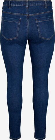 Skinny Jeans 'Amy' de la Zizzi pe albastru