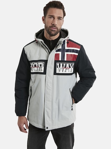 Jan Vanderstorm Winter Parka ' Ludolf ' in Grey: front