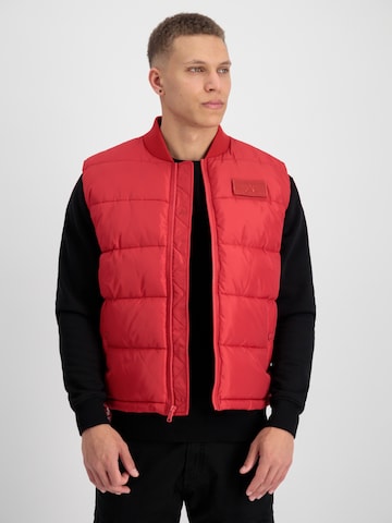 Gilet di ALPHA INDUSTRIES in rosso: frontale