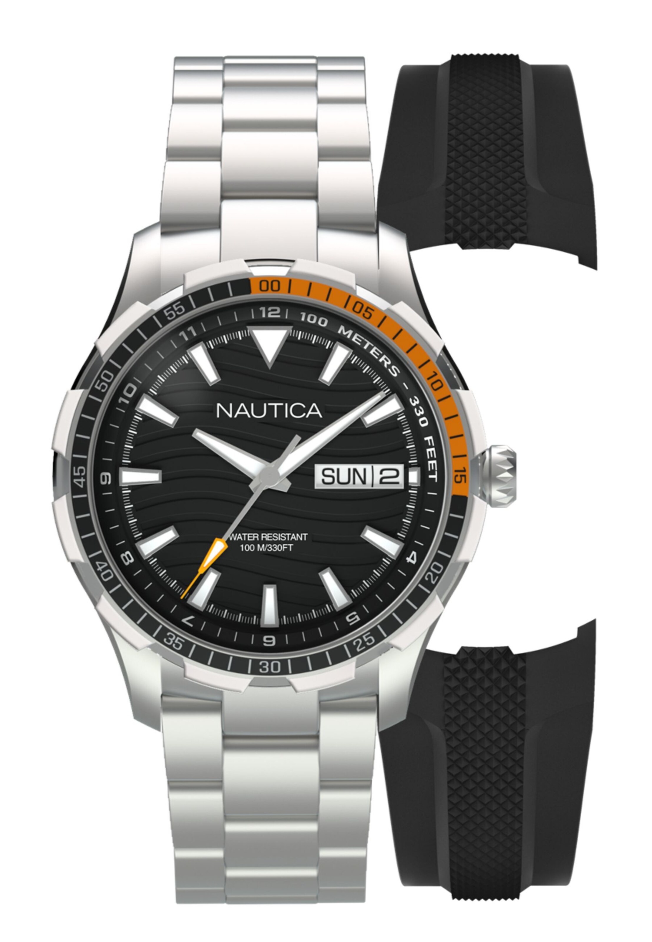 NAUTICA Analogt ur 'NST EVERYDAY' i sølv