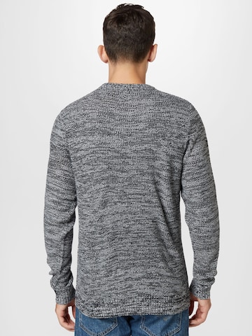 JACK & JONES Sweter 'ELROY' w kolorze czarny