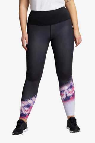 Skinny Leggings Ulla Popken en noir : devant