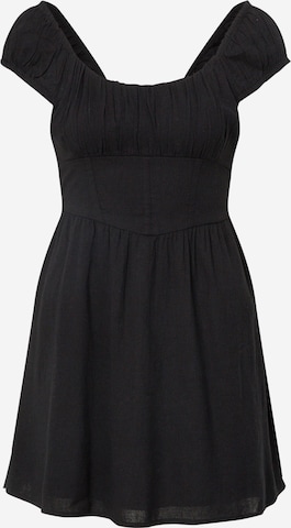 HOLLISTER Φόρεμα σε μαύρο: μπροστά