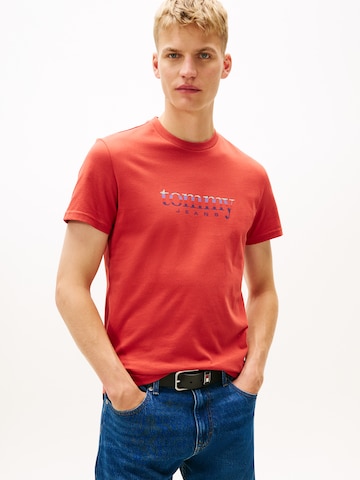 Tommy Jeans Μπλουζάκι σε κόκκινο: μπροστά