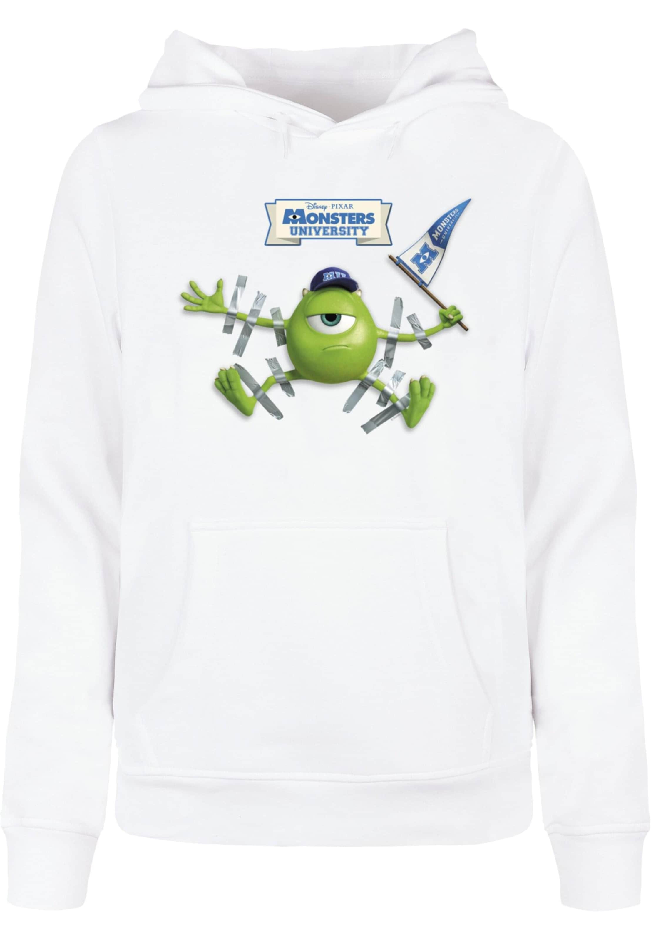 Sweat-shirt 'Monster University - Taped Mike' ABSOLUTE CULT en blanc : devant