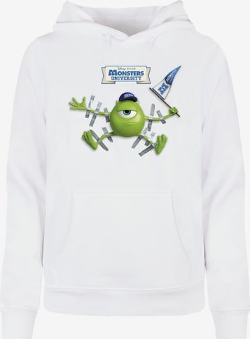 Sweat-shirt 'Monster University - Taped Mike' ABSOLUTE CULT en blanc : devant