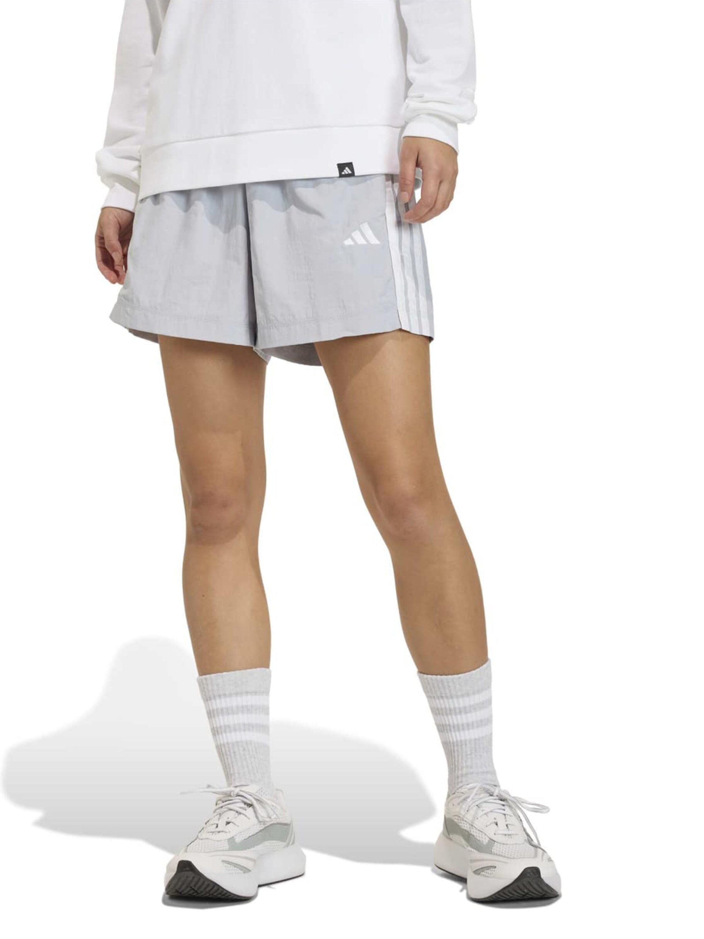 ADIDAS SPORTSWEAR Loose fit Sports trousers in Grey: front