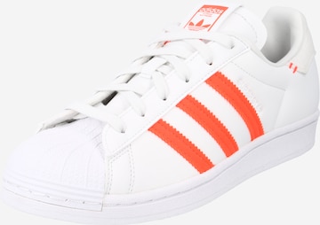 ADIDAS ORIGINALS - Sapatilhas baixas 'Superstar' em branco: frente