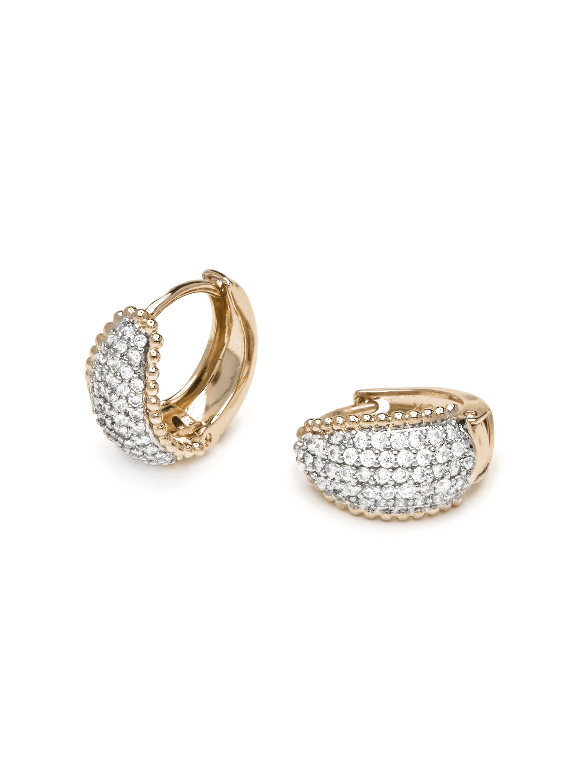 Luxenter Earrings 'Cinea' in Gold: front