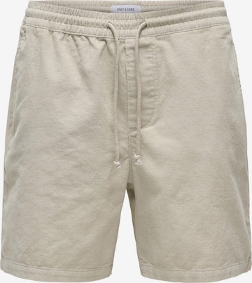 Pantalon 'ONSAlfi' Only & Sons en beige : devant
