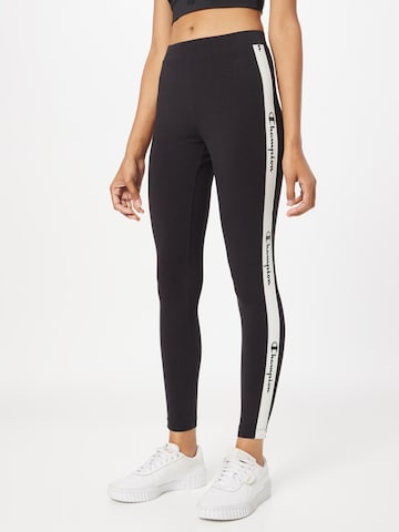 Champion Authentic Athletic Apparel Skinny Leggings in Black: front