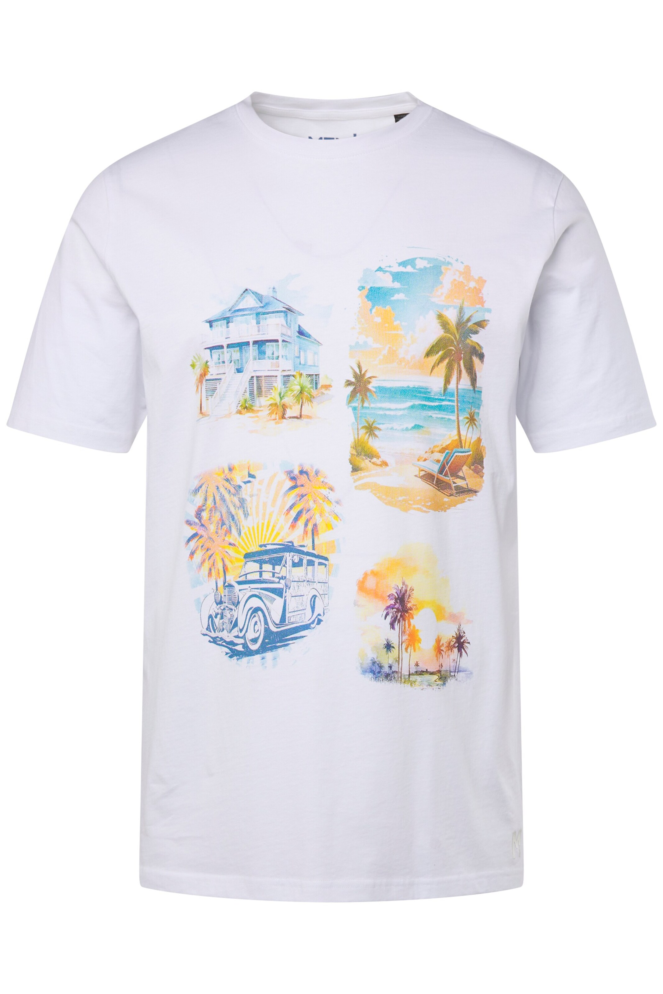 T-Shirt Men Plus en blanc : devant