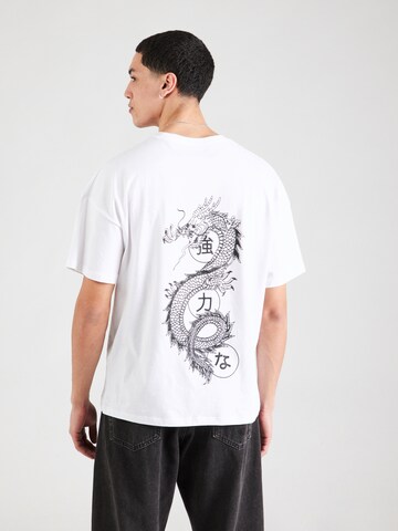 T-Shirt 'JJDRAGON' JACK & JONES en blanc