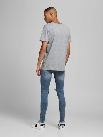 JACK & JONES Skinny Kavbojke 'Tom' | modra barva