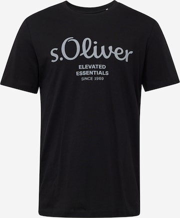 Maglietta di s.Oliver in nero: frontale