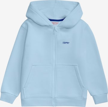 ESPRIT Zip-Up Hoodie in Blue: front