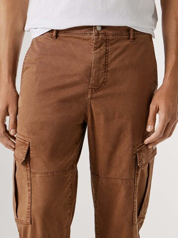 Pepe Jeans Regular Cargobroek in Bruin