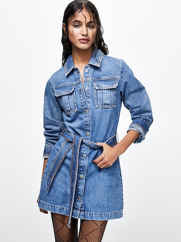 Pull&Bear Kleid in Blau: predná strana