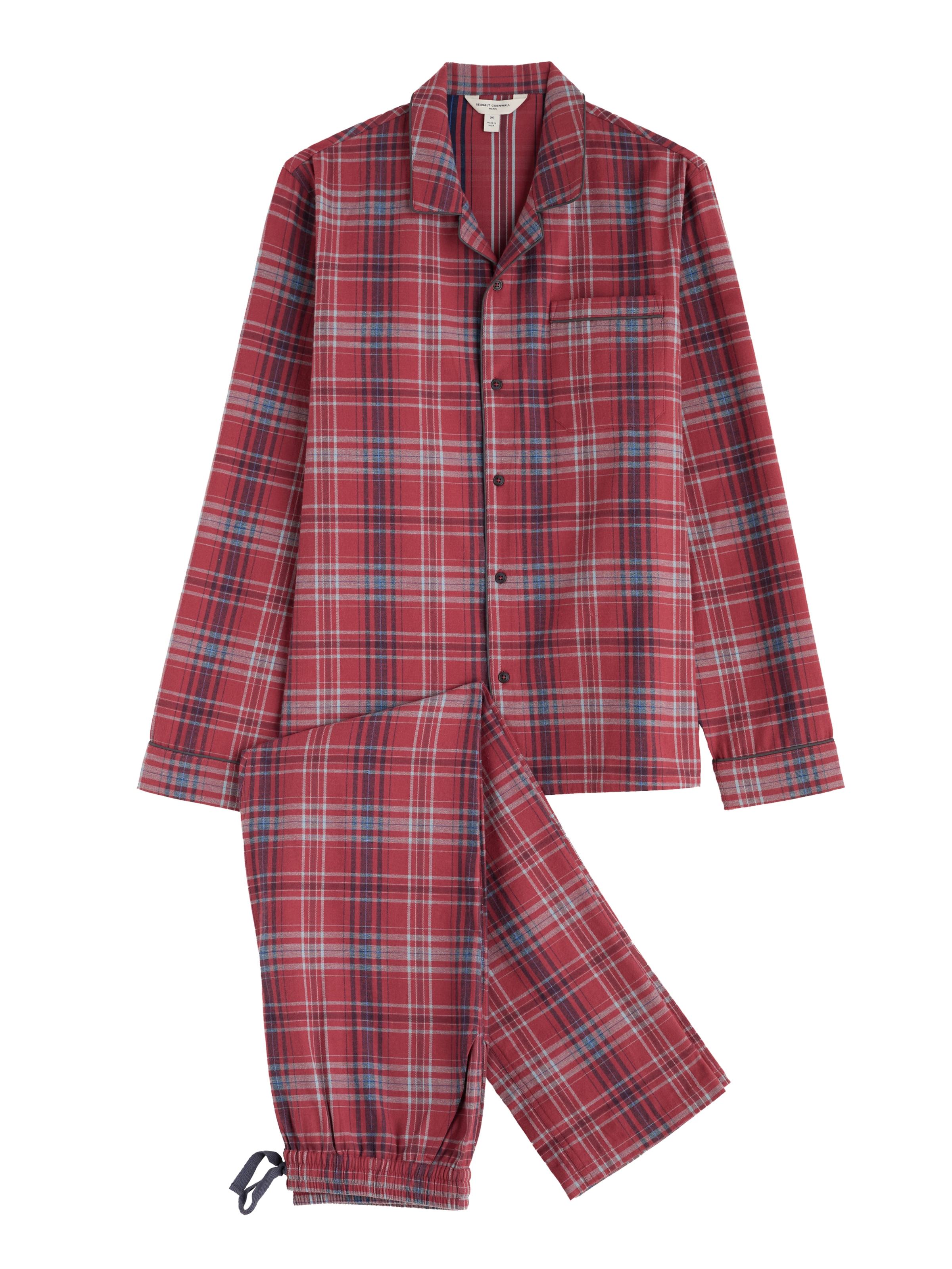 Pyjama long 'Netter' Seasalt Cornwall en rouge : devant