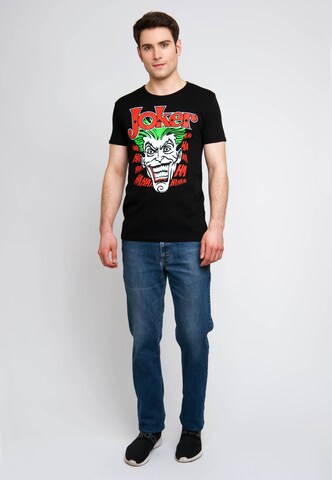 LOGOSHIRT Shirt 'DC Comics' in Black