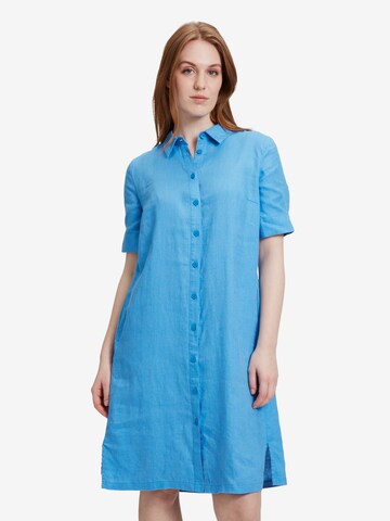 Betty & Co Shirt Dress in Blue: front