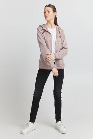 Oxmo Fleecejacke 'Pebbles' in Pink